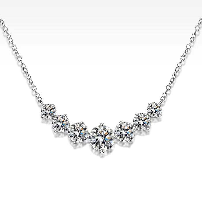 Moissanite Pendant Necklace – D Color VVS1 Sparkle in 925 Sterling Silver