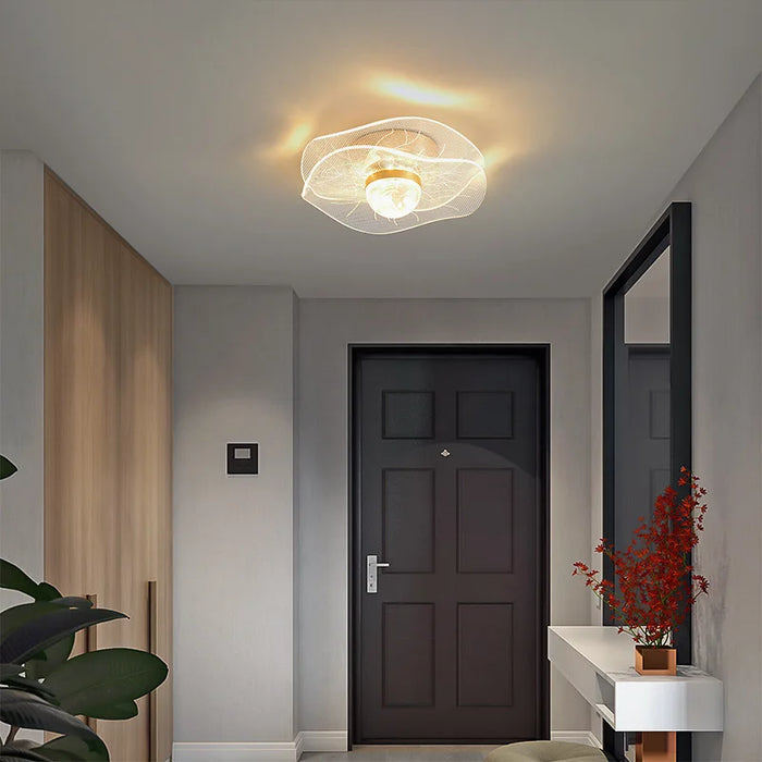 Crystal Pendant Light – Modern Loft Hanging Lamp with Iron & Glass Design