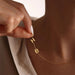 Custom Name Necklace – Gold Letter Pendant for Women SF