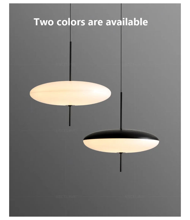 Modern Pendant Light – Flying Saucer Design with LED Illumination