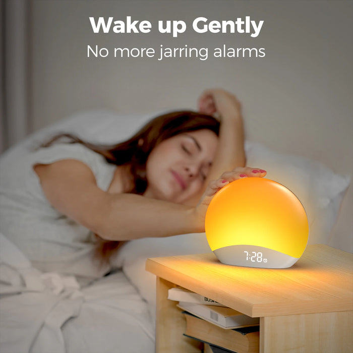 Sunrise Alarm Clock & Sound Machine – All-in-One Sleep Aid with Nature Sounds & Gentle Wake-Up Light