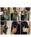 PU Leather Knitted Bucket Bag – Soft Casual Messenger Handbag for Women - Samanta Factory
