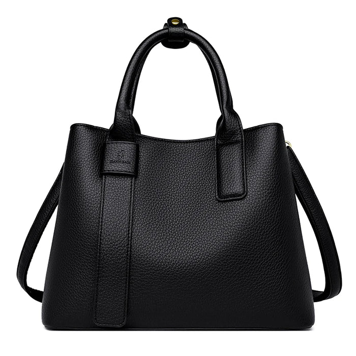 Women’s PU Leather Business Handbag – Saffiano Tote with Adjustable Shoulder Strap