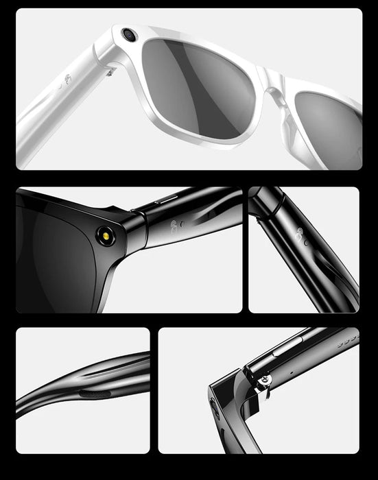 AI Smart Glasses with 6K Camera & Translation – Bluetooth Calling Music Photochromic Eyewear SF