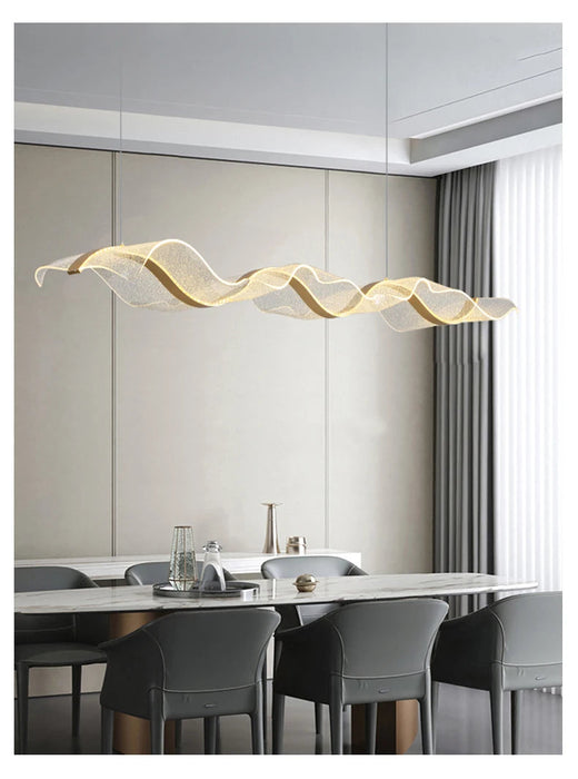 Modern LED Pendant Light – Smart Dimmable with Remote Control SF