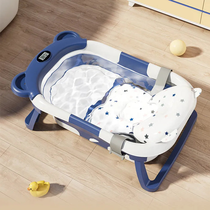 Foldable Silicone Baby Bath Tub – Soft & Safe Bathtub for Newborns & Toddlers - Samanta Factory