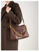 Leather Crossbody Bag - Vintage Soft Flap Style SF