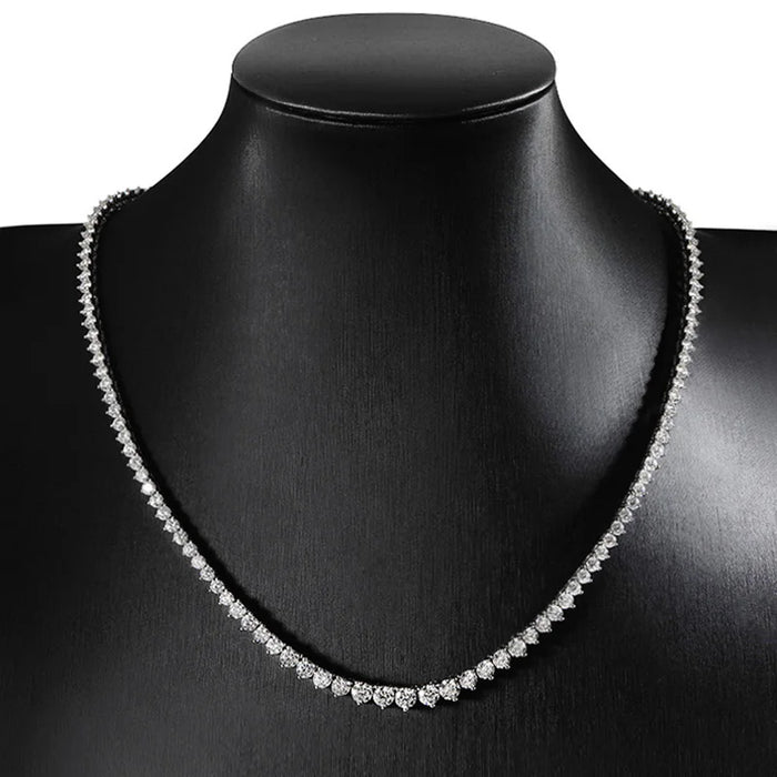 Moissanite Pendant Necklace – D-Color VVS1 Water Drop in 925 Sterling Silver