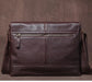 Vintage Leather Satchel Bag – Soft Men’s Crossbody Shoulder Bag SF