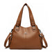 Soft Leather Handbag for Women – Luxury Designer Shoulder Tote, Large Capacity Purse - Samanta Factory