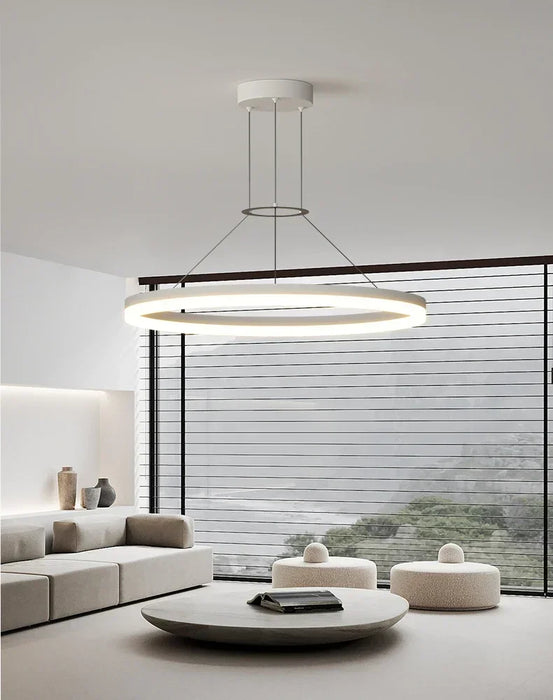 Modern LED Pendant Light – Adjustable Brightness & Color with Remote Control - Samanta Factory