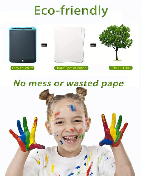 LCD Writing Tablet for Kids – Eye-Protecting Color Screen & Eco-Friendly Reusable Design