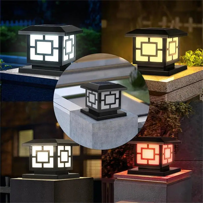 Solar LED Wall Light – Waterproof 4-Color Emergency Outdoor Lamp