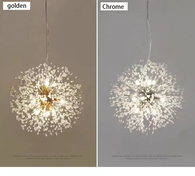 Crystal Dandelion Pendant Light – Modern LED Chandelier for Living Room, Restaurant & Bar Samanta Factory