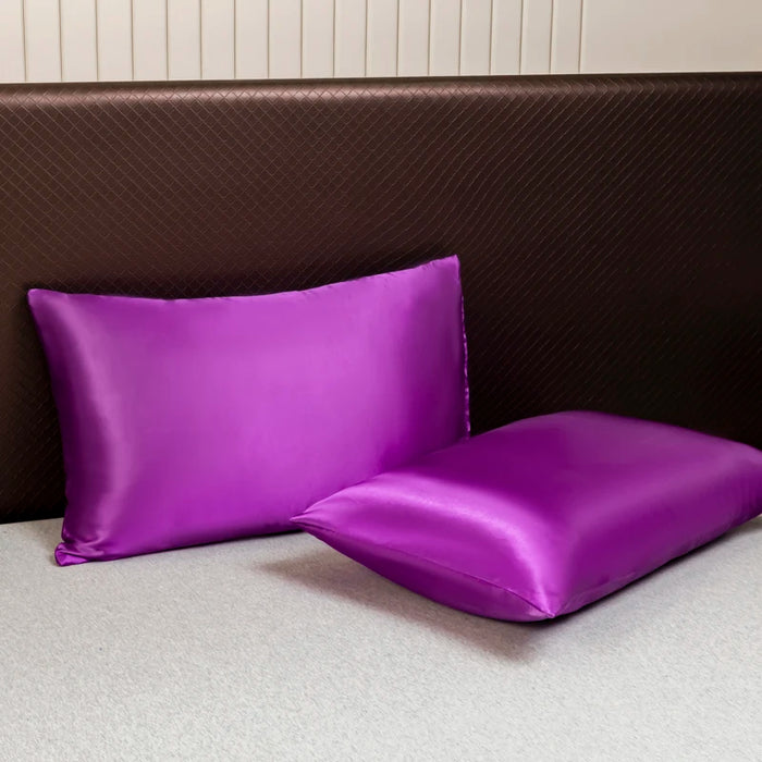 KISS NEST Satin Bed Sheet Set – Smooth 200TC Polyester, Twin to King Sizes - Samanta Factory