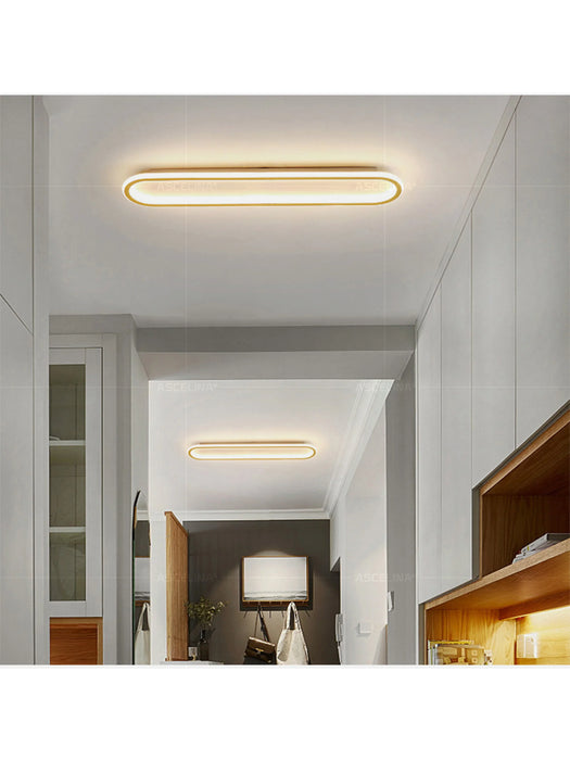 Modern LED Ceiling Light – Long Surface-Mounted Fixture with Dimmable Brightness - Samanta Factory