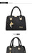 Women’s Large Capacity Boston Handbag – PU Leather Shoulder & Crossbody Tote Bag SF