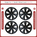 4PCS 19 Inch Cyclone Style Wheel Covers for Tesla Model Y (2020-2024) Right & Left Automobile Accessories Hubcaps Replacement - Samanta Factory
