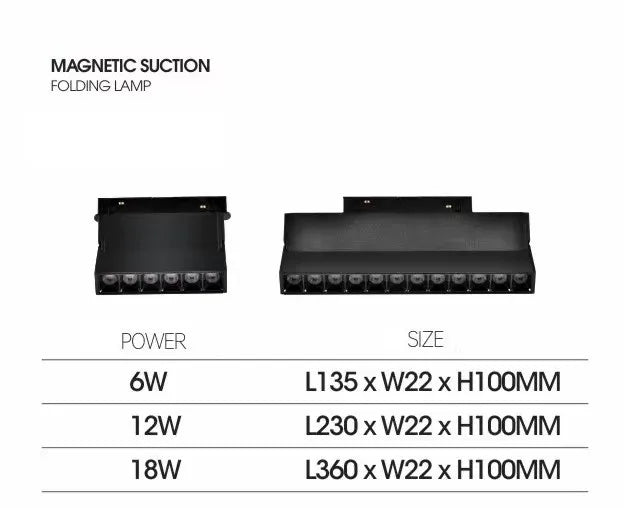 Magnetic LED Track Spotlight – 48V Linear Ceiling Light - Samanta Factory
