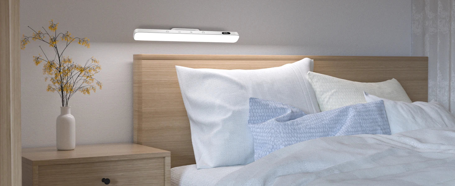 Rechargeable LED Night Light Bar – 3 Color Modes, Touch & Remote Control, Magnetic USB Desk Lamp - Samanta Factory