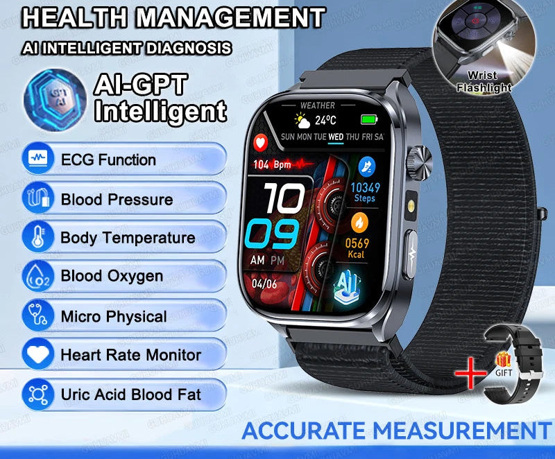 Health Smartwatch – ECG & AI Five-Organ Monitoring SF