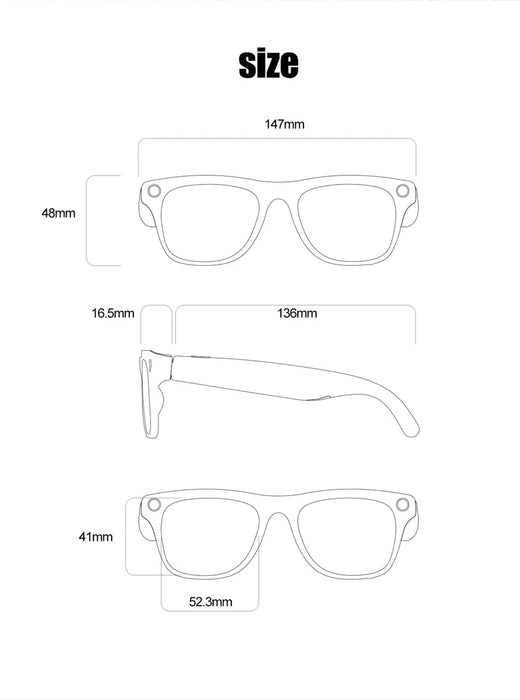 AI Smart Glasses with 6K Camera & Translation – Bluetooth Calling Music Photochromic Eyewear SF