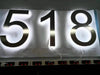 LED House Numbers – Backlit Stainless Steel Address Sign SF