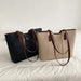 Luxurious Women’s Leather Shoulder Bag – Stylish Microfiber Synthetic Leather Casual Tote - Samanta Factory