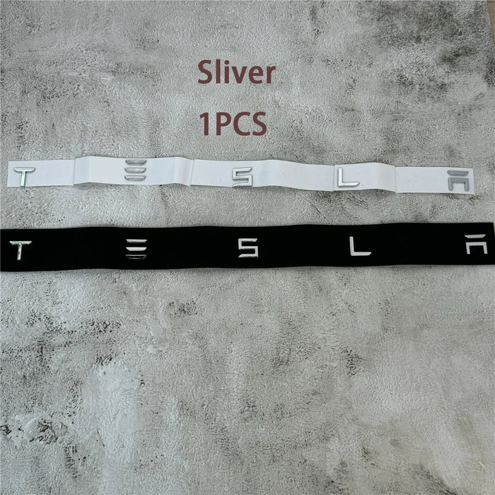 1PCS  Chrome Logo Car Rear Tailgate Sticker Emblem MODEL 3 S X Y accessories Badge Decal - Samanta Factory