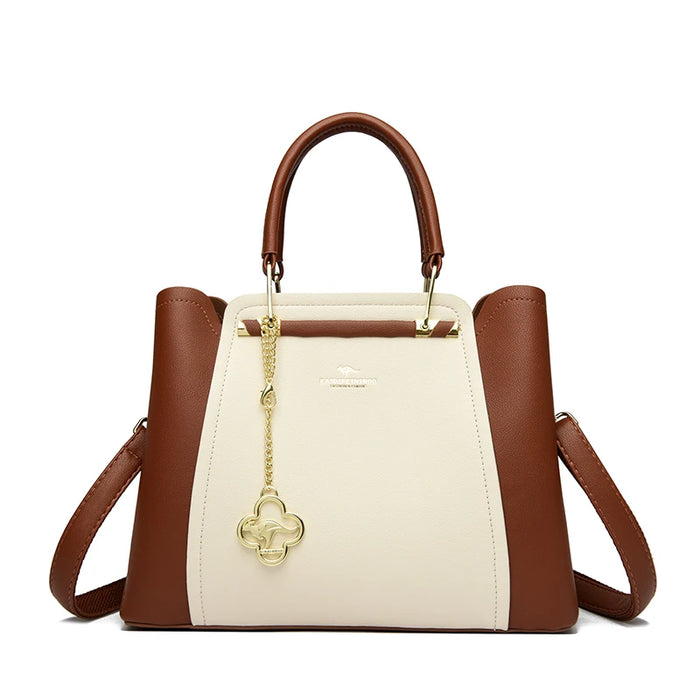 Designer Inspired PU Leather Shoulder Bag – Luxury Casual Tote for Women - Samanta Factory