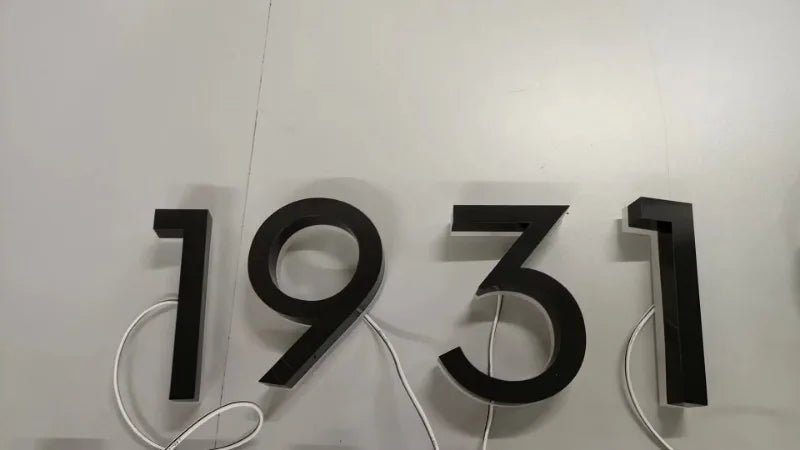 LED House Numbers – Backlit Stainless Steel Address Sign SF