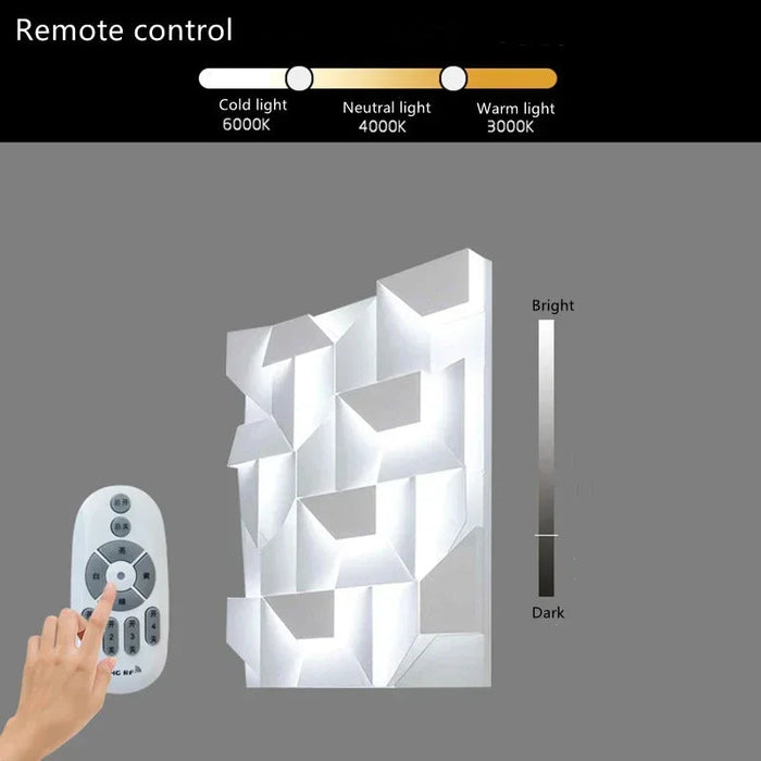 3D Art LED Wall Lamp – Dimmable Creative Sconce for Living Room, Bedroom & Hallway Samanta Factory