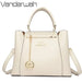 Women’s Soft PU Leather Handbag – Fashionable Casual Tote with Sequined Detail - Samanta Factory