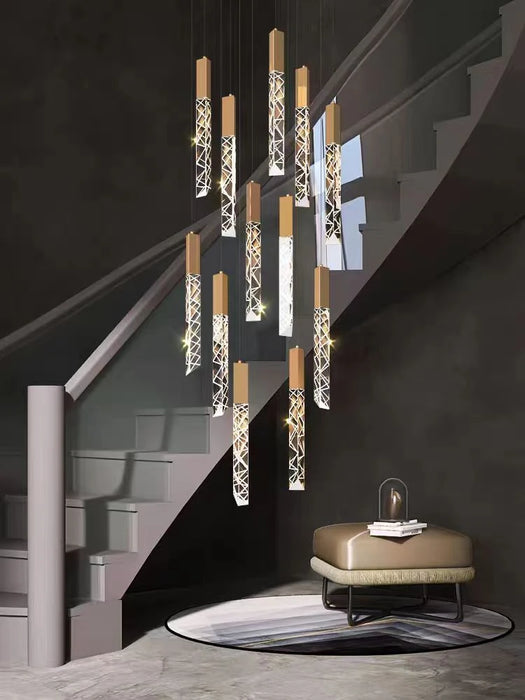 Modern Pendant Light – Luminous Acrylic with Brushed Aluminum Finish - Samanta Factory