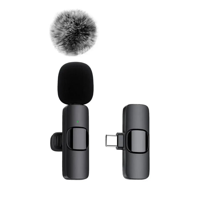 Xiaolo Wireless Lavalier Microphone – Plug & Play Mini Mic for iPhone, Android, Laptop - Samanta Factory