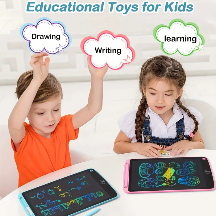LCD Writing Tablet for Kids – Eye-Protecting Color Screen & Eco-Friendly Reusable Design