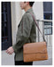 Men’s Business Satchel Bag – Slim PU Leather Shoulder Bag SF