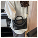 Compact Unisex Barrel-Shaped Crossbody Bag with Modern Flap Design - Samanta Factory