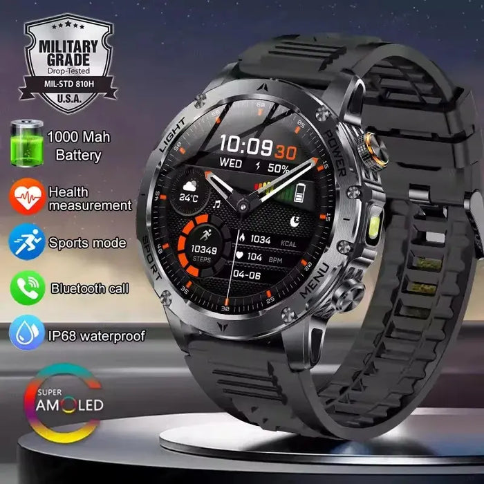 Smart Watch – AMOLED Display with AI Health Tracking SF