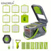 13-in-1 Vegetable Chopper with Blades, Storage Box, and Draining Basket

