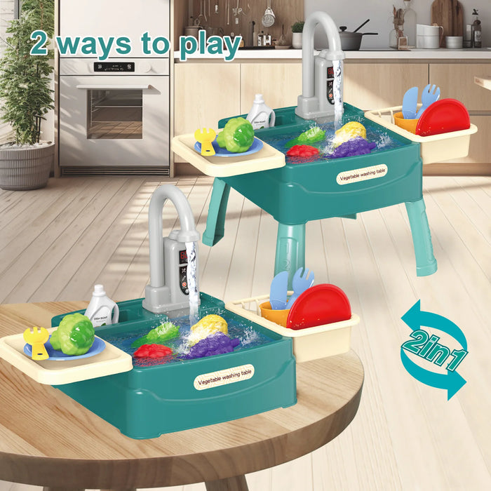 Kids Kitchen Toys Set – Realistic Plastic Cooking Playset for Ages 3–12