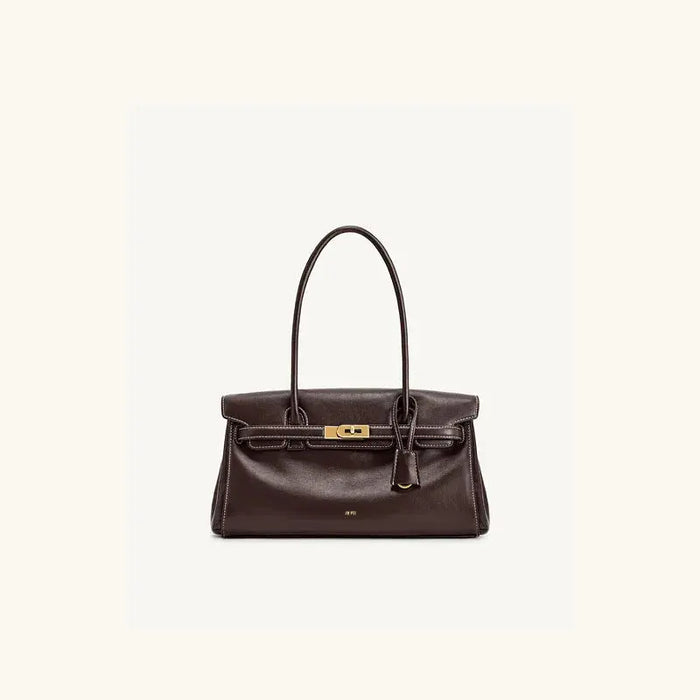 Leather Baguette Bag – Women’s Elegant Shoulder Handbag SF