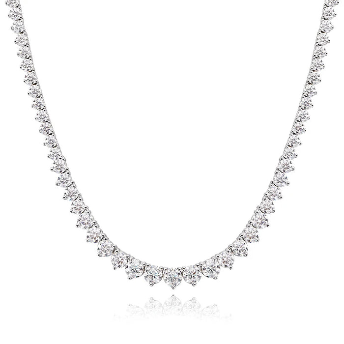 Moissanite Pendant Necklace – D-Color VVS1 Water Drop in 925 Sterling Silver