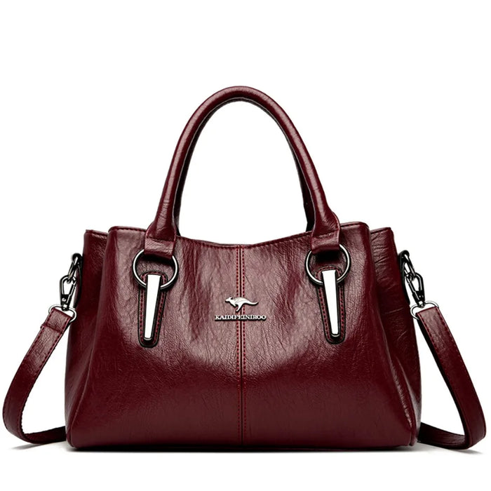 Casual Tote Shoulder & Crossbody Bag – Versatile, Soft PU Leather with Sequined Design - Samanta Factory