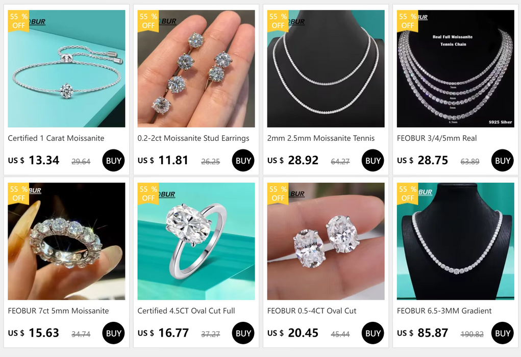 Moissanite Tennis Necklace – GRA Certified S925 Silver Sparkle