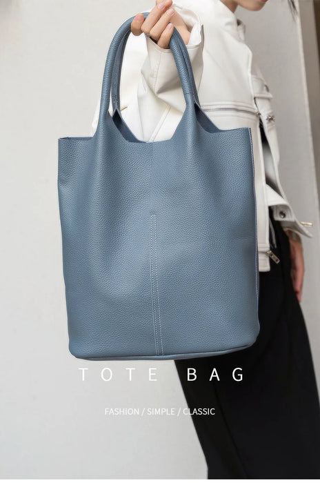 Bucket Bag – Soft Versatile Leather Shoulder Handbag for Women - Samanta Factory