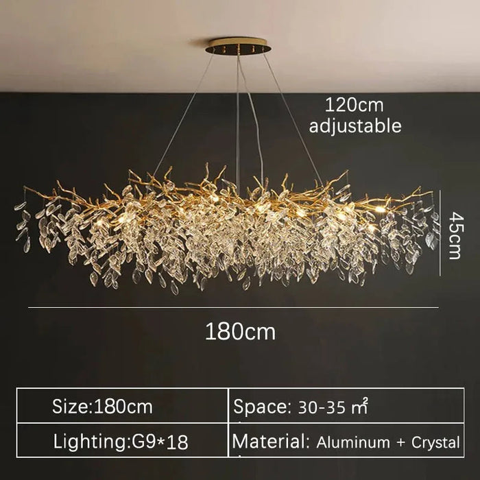 Crystal Chandelier – Modern Indoor Villa Lighting SF