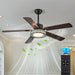 Smart Ceiling Fan with Light – Remote-Controlled Retractable Blades & Dimmable LED - Samanta Factory