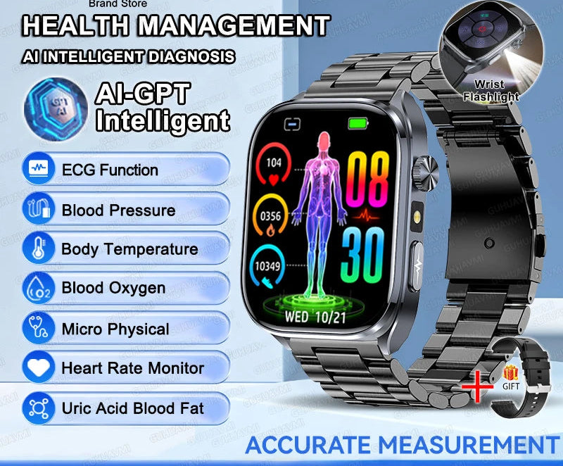 Health Smartwatch – ECG & AI Five-Organ Monitoring SF