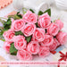 Artificial Velvet Roses – 50PCS Long-Stem Flower Bouquet SF